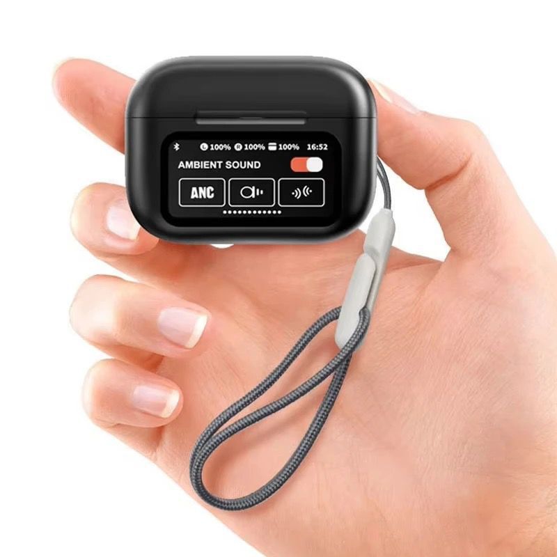 Smart Screen ANC + ENC Noise Cancelling Bluetooth Earbuds