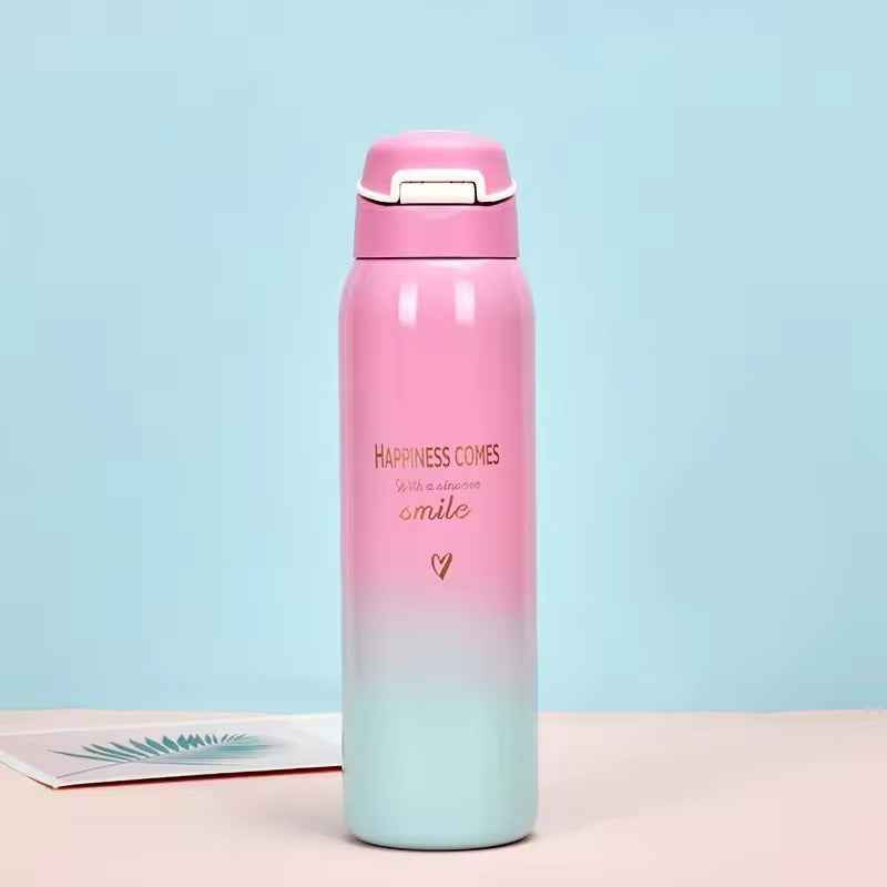 Gradient Color Vacuum Insulated Stainless Steel Flask Water Bottle