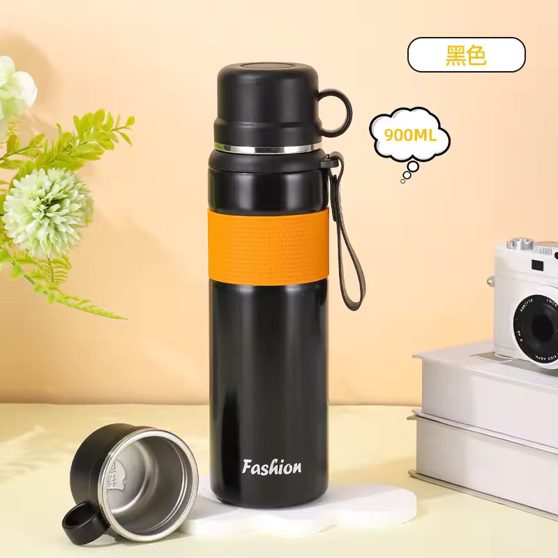 Fashion 900ml Stainless Steel Vacuum Flask Portable Insulated Thermos Bottle