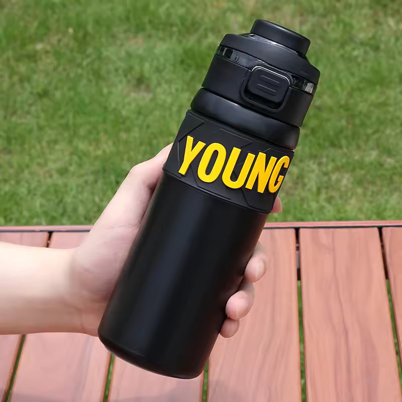 Young Stainless Steel 650 ML Vacuum Flask Insulated Water Bottle