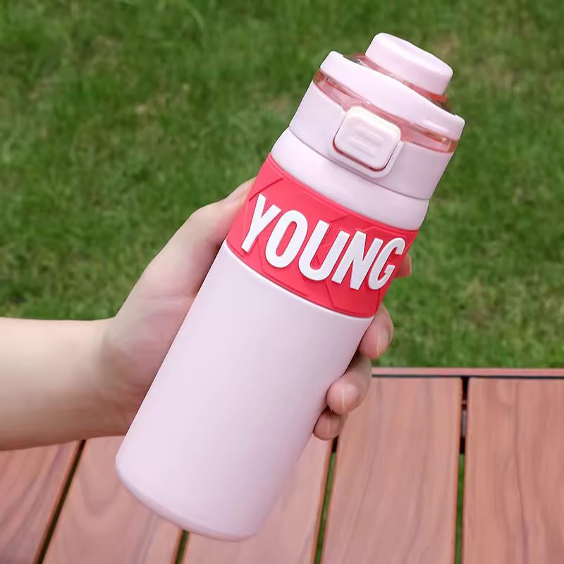 Young Stainless Steel 650 ML Vacuum Flask Insulated Water Bottle